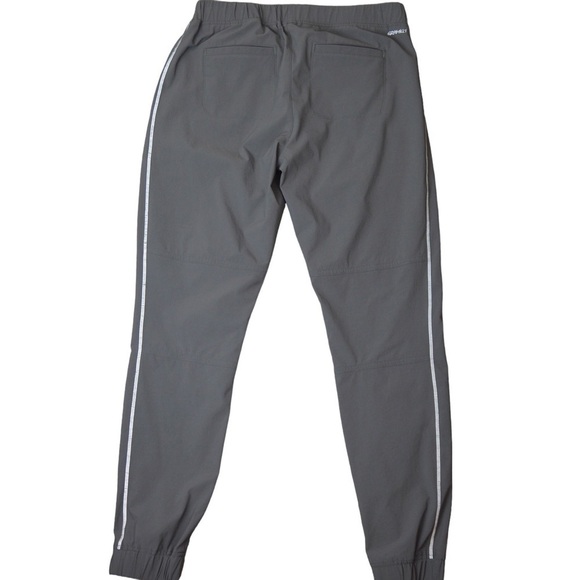 Gramicci Nylon Spandex Track Pants, Reflective Seams & Zip‎ Pockets, Gray Medium - Picture 8 of 9
